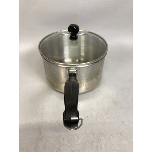 Vintage Farberware Stainless Steel 3 Quart Pot With Glass Lid - Picture 5 of 10